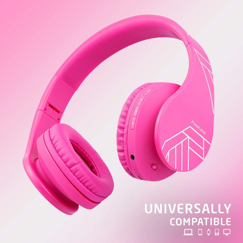 PowerLocus Kids Headphones Over-Ear, Bluetooth Wireless Headphones for Kids,with Microphone, Safe 85DB Volume Limited, Foldable with Carry Case, Audio Cable, Micro SD mode for Online Classes,PC,Phones - Image 5